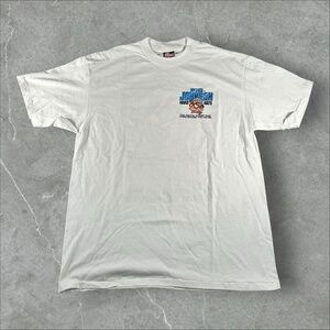 Vintage Big Johnson Shirt Mens XL White‎ 1993 Hard Hats Graphic Humorous 90s